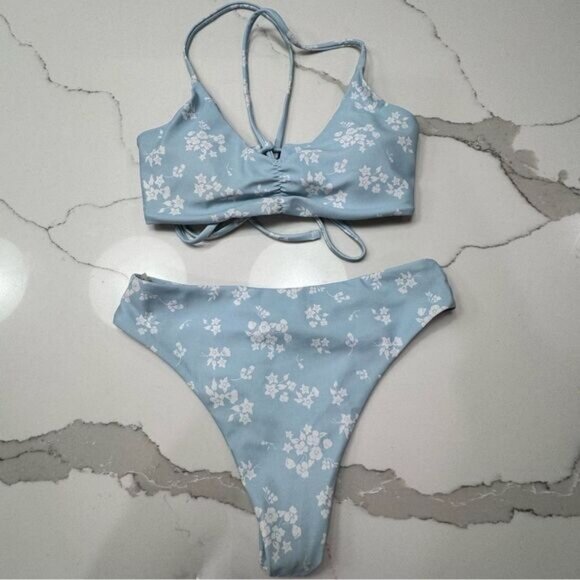 None Other - Floral bikini 2 piece swimsuit